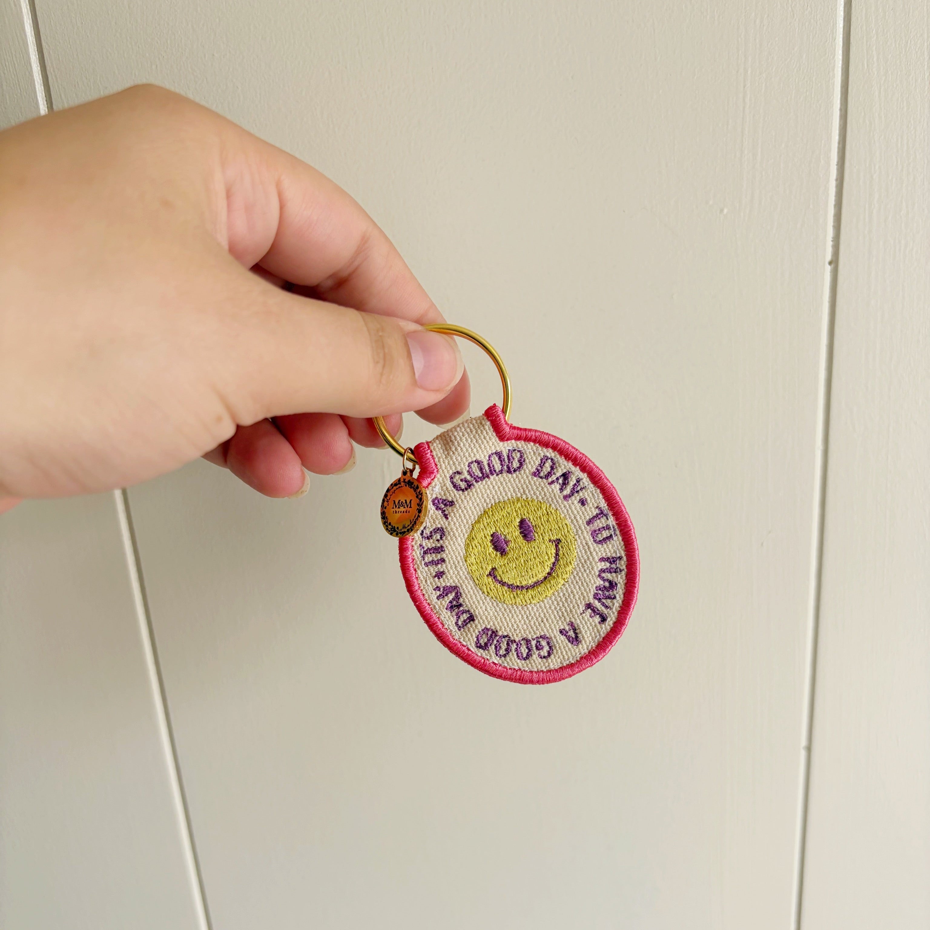 Embroidered Patch Keychain